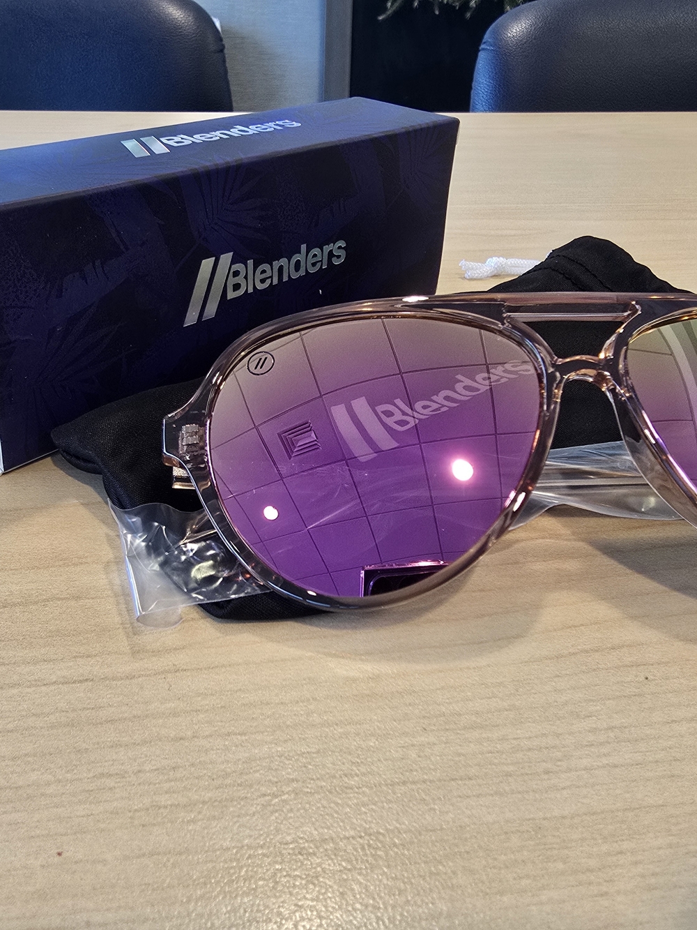Blenders Purple Mirrored Women's Sunglasses